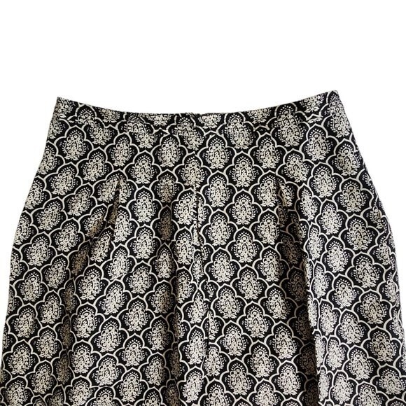 Loft black cream mini skirt sz 2 - Picture 3 of 10